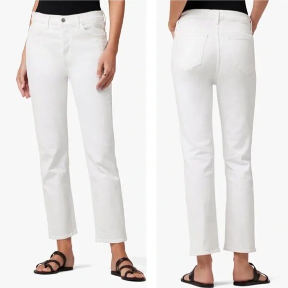 Joe's Jeans The Scout Mid Rise Slim Boyfriend Button-Fly Jeans, White, NEW w/Tag - Picture 1 of 5
